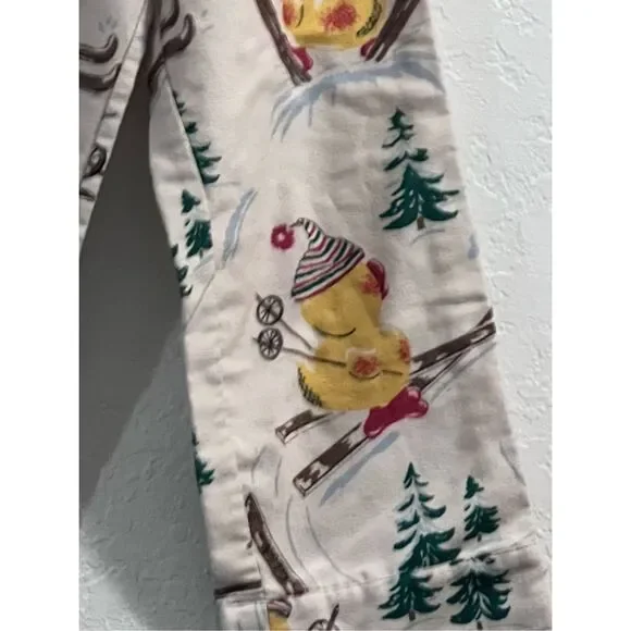 Nick & Nora Kids Rubber Ducky Ski Size 6x pajama pj pants